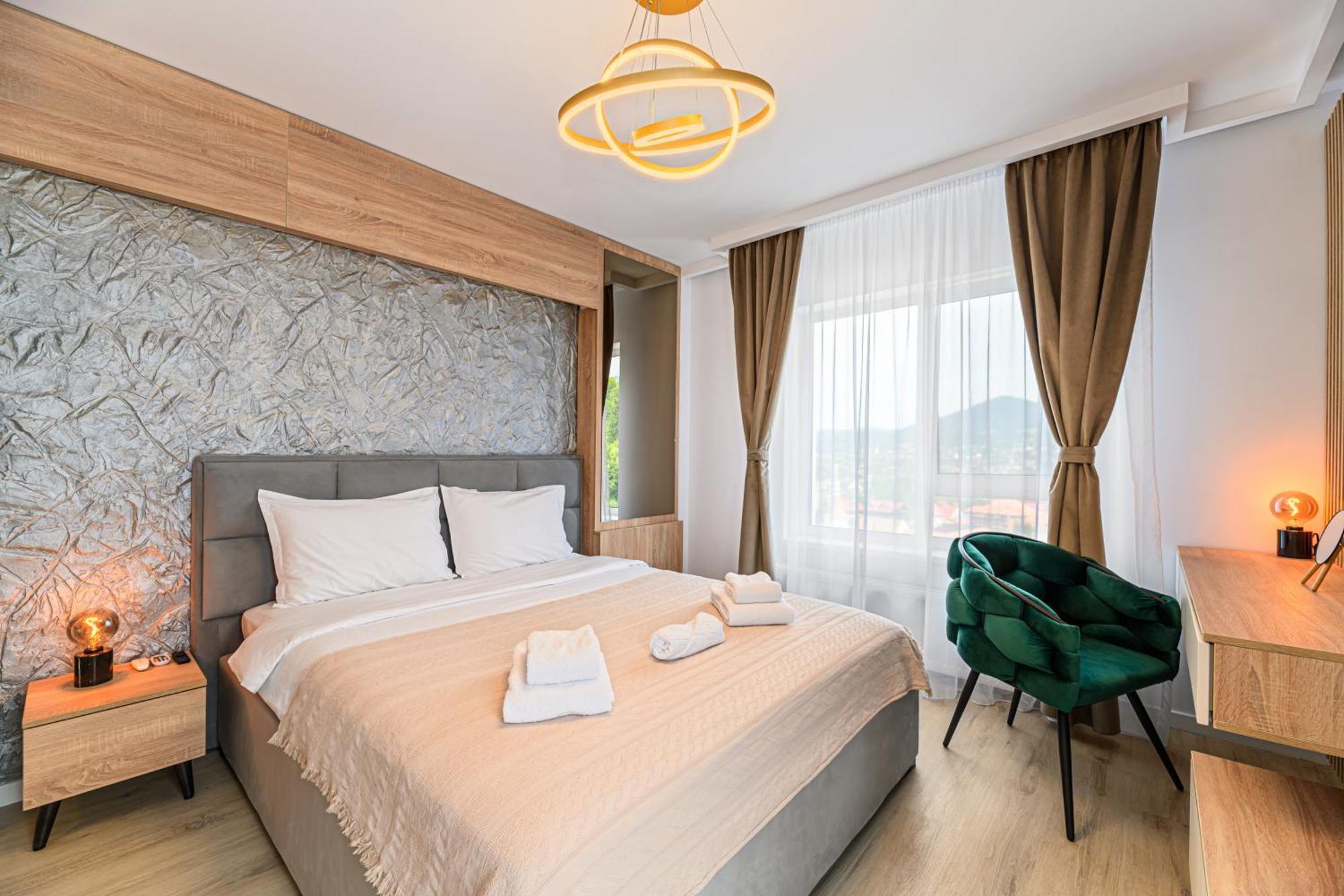 Mountain View Retreat Apartment - 브라쇼브 외부 사진